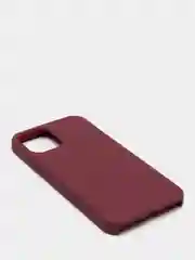 Бордовый чехол с бархатом iPhone 12 / 12 Pro
