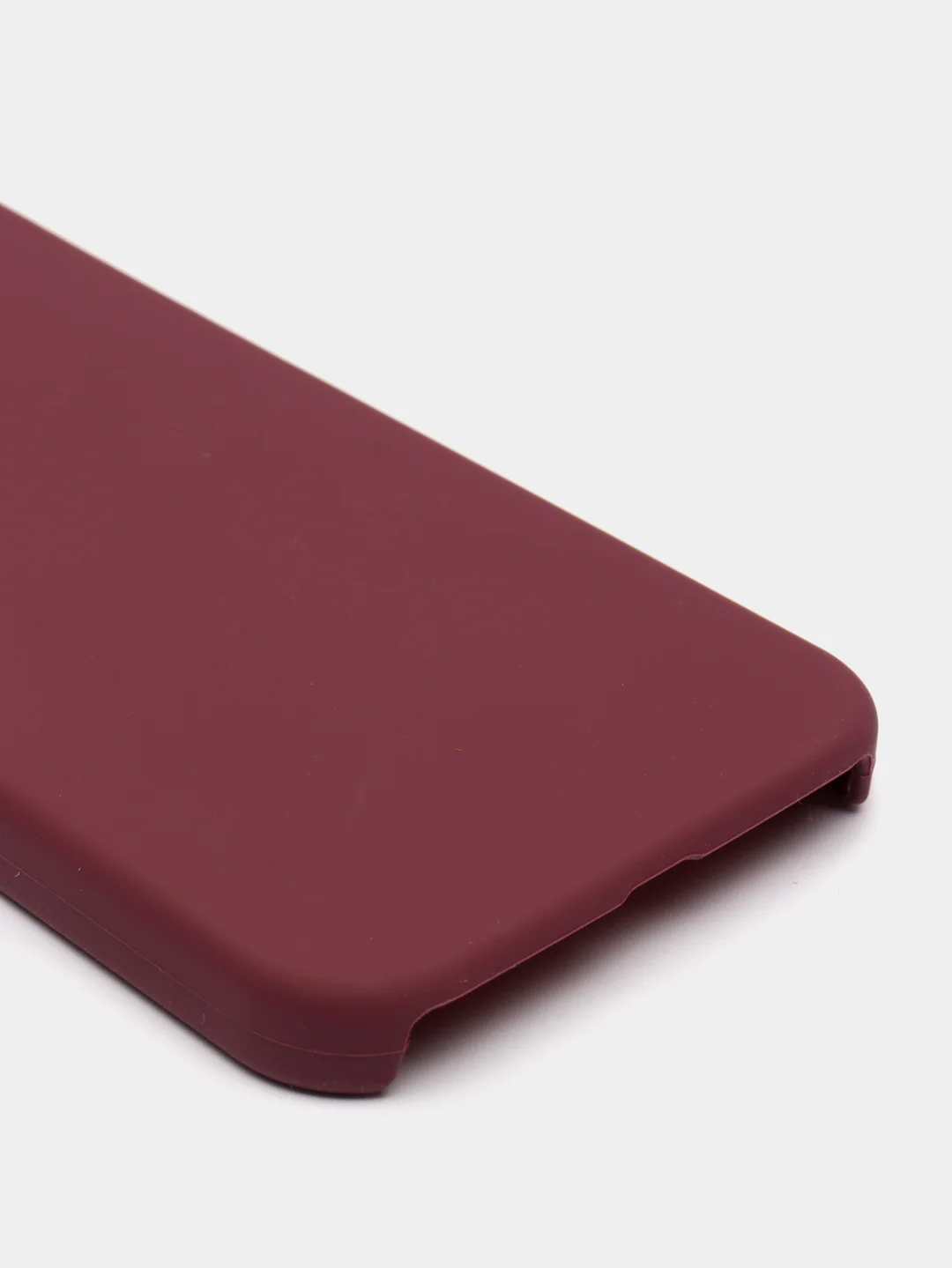 Бордовый чехол с бархатом iPhone 12 / 12 Pro