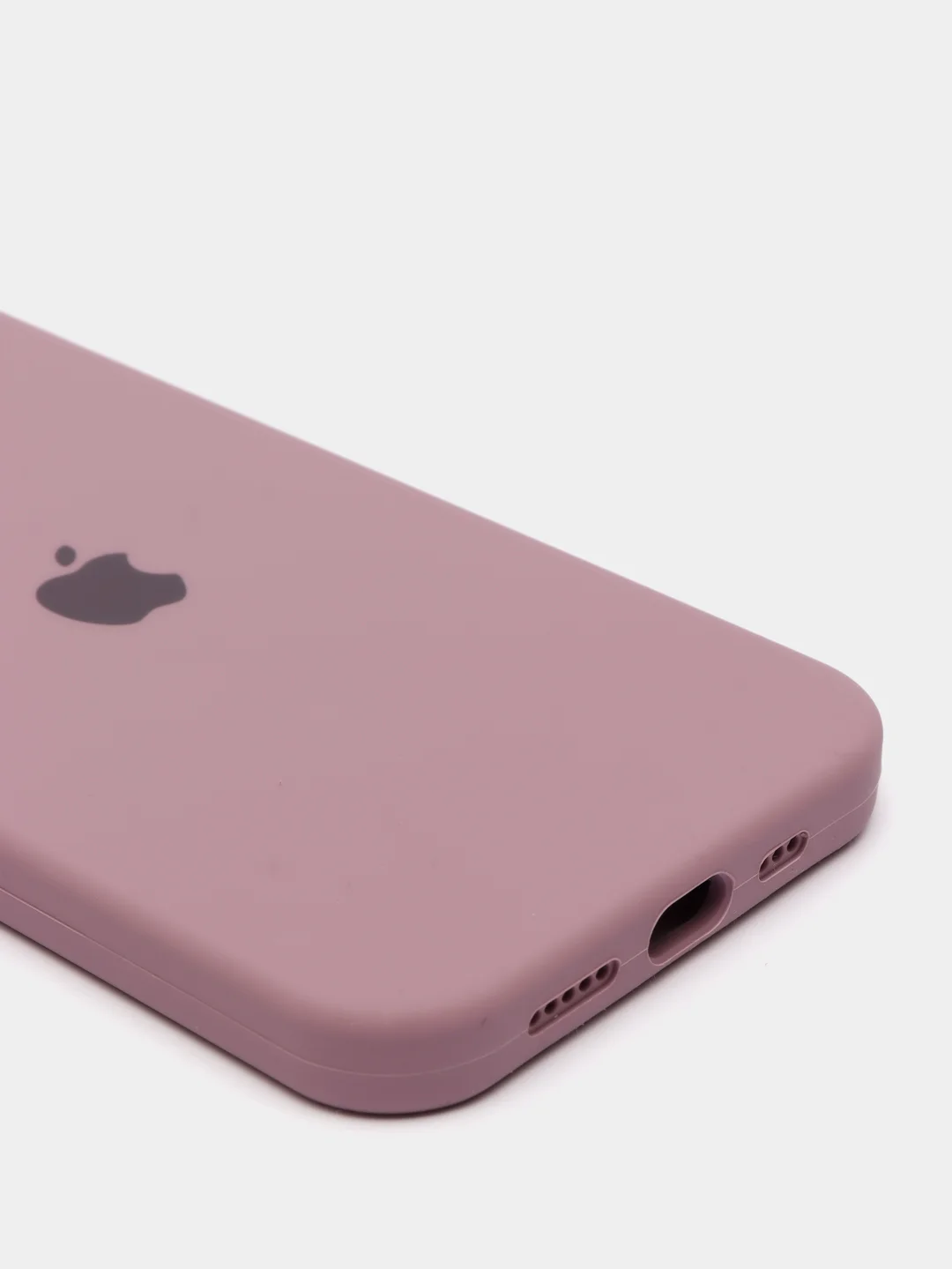Сиреневый чехол с бархатом iPhone 12 / 12 Pro