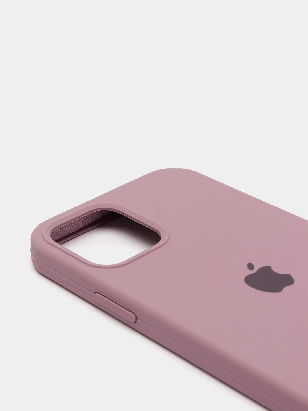 Сиреневый чехол с бархатом iPhone 12 / 12 Pro