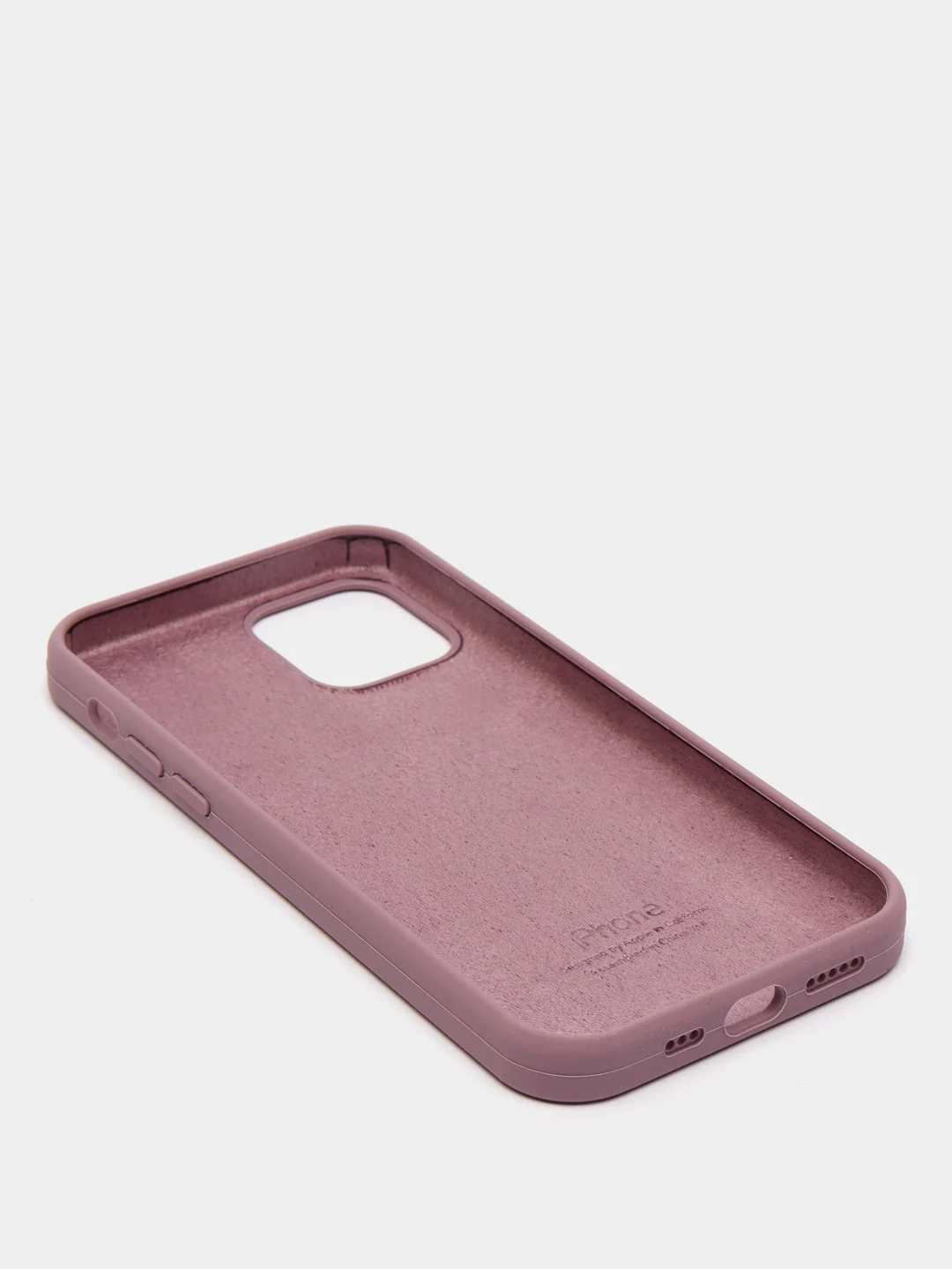 Сиреневый чехол с бархатом iPhone 12 / 12 Pro