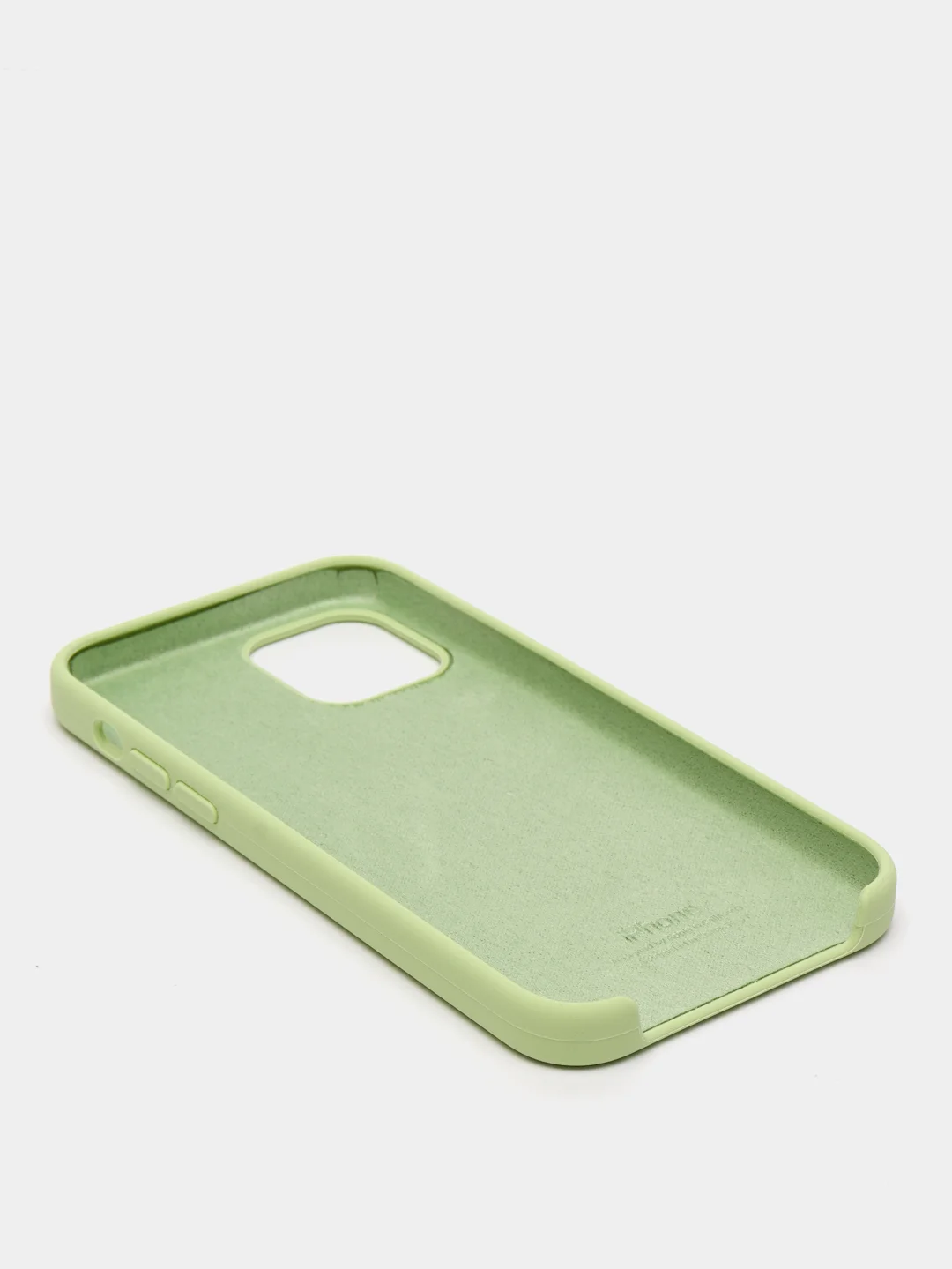 Зелёный хаки чехол с бархатом iPhone 12 / 12 Pro