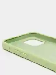 Зелёный хаки чехол с бархатом iPhone 12 / 12 Pro