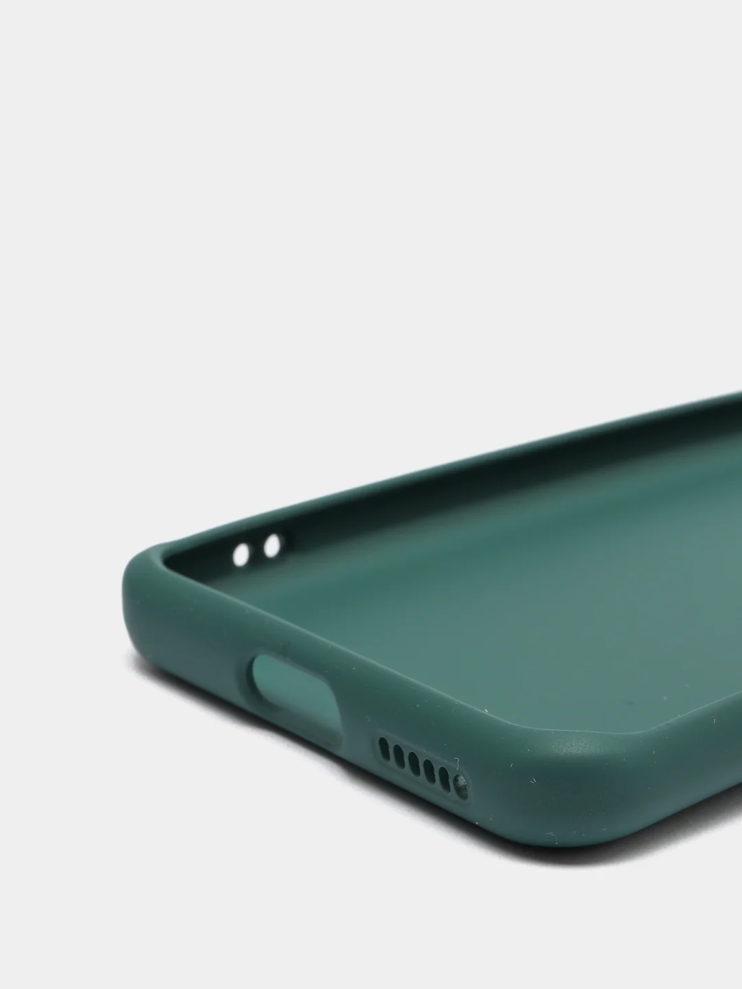 Тёмно-зелёный чехол Huawei P40 Pro, Хуавей П40 Про силиконовый с цветными кнопками