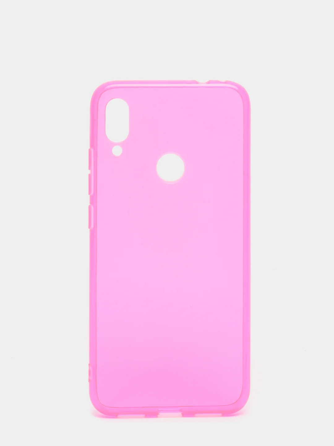Фуксия чехол прозрачный для Xiaomi Redmi Note 7 / Note 7 Pro плотный неоновый с оттенком