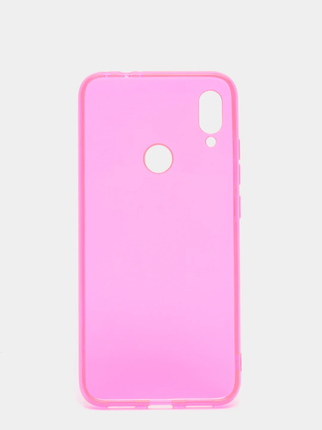 Фуксия чехол прозрачный для Xiaomi Redmi Note 7 / Note 7 Pro плотный неоновый с оттенком