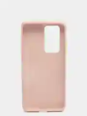 Бежевый чехол Huawei P40 Pro, Хуавей П40 Про силиконовый с цветными кнопками