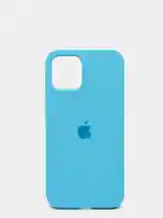 Голубой чехол с бархатом iPhone 12 / 12 Pro