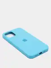 Голубой чехол с бархатом iPhone 12 / 12 Pro