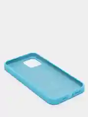 Голубой чехол с бархатом iPhone 12 / 12 Pro