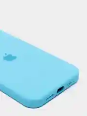 Голубой чехол с бархатом iPhone 12 / 12 Pro