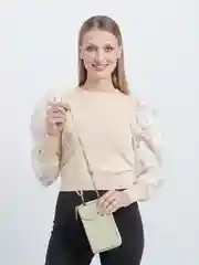 Зеленый сумка женская через плечо, клатч
