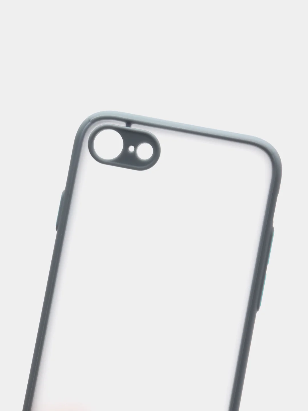 Синий меланж iphone 7 / 8 / SE 2020 чехол матовый с цветными кнопками
