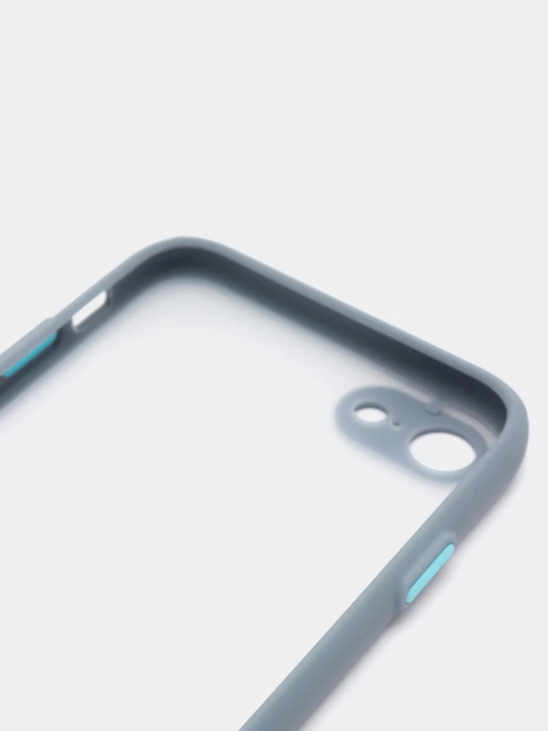 Синий меланж iphone 7 / 8 / SE 2020 чехол матовый с цветными кнопками