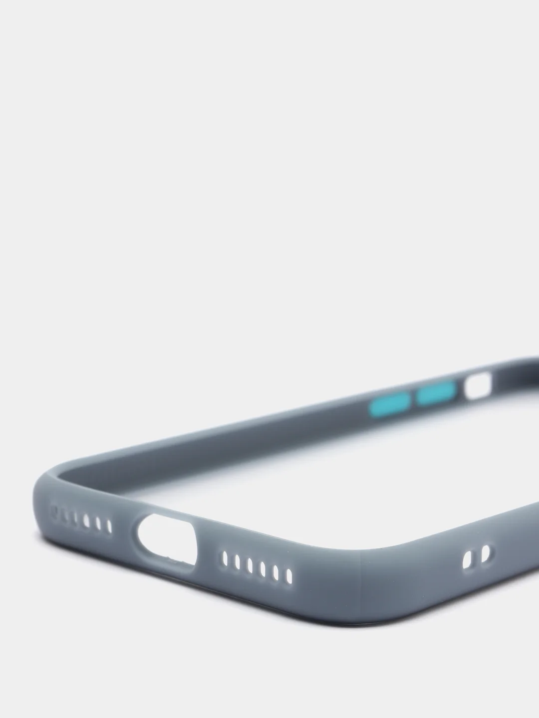 Синий меланж iphone 7 / 8 / SE 2020 чехол матовый с цветными кнопками