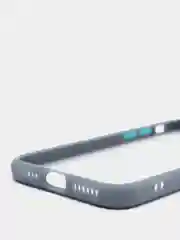 Синий меланж iphone 7 / 8 / SE 2020 чехол матовый с цветными кнопками