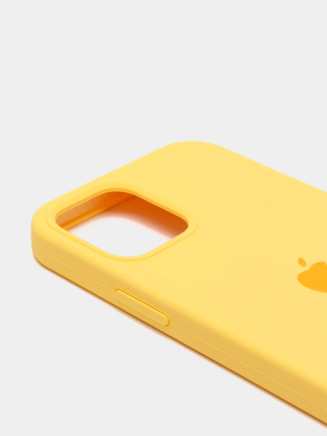 Желтый чехол с бархатом iPhone 12 / 12 Pro
