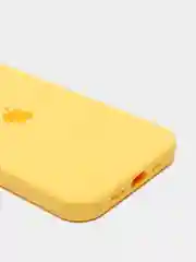 Желтый чехол с бархатом iPhone 12 / 12 Pro