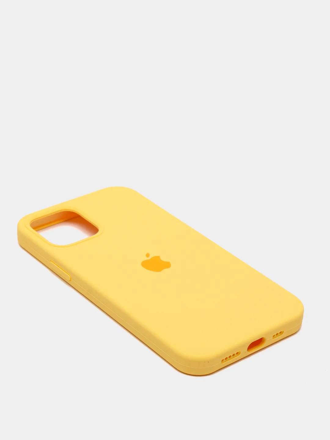Желтый чехол с бархатом iPhone 12 / 12 Pro