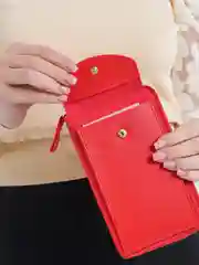 Красный сумка женская через плечо, клатч