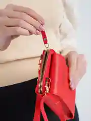 Красный сумка женская через плечо, клатч