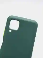 Тёмно-зелёный чехол Huawei P40 Lite, Хуавей П40 Лайт, силиконовый, противоударный