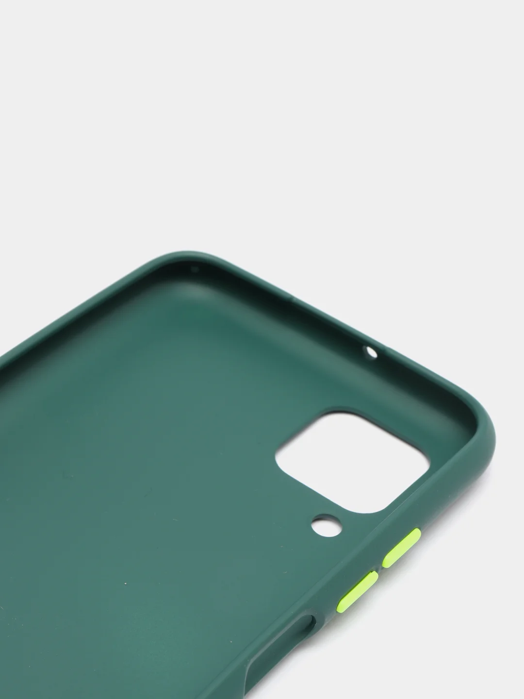 Тёмно-зелёный чехол Huawei P40 Lite, Хуавей П40 Лайт, силиконовый, противоударный