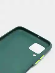 Тёмно-зелёный чехол Huawei P40 Lite, Хуавей П40 Лайт, силиконовый, противоударный