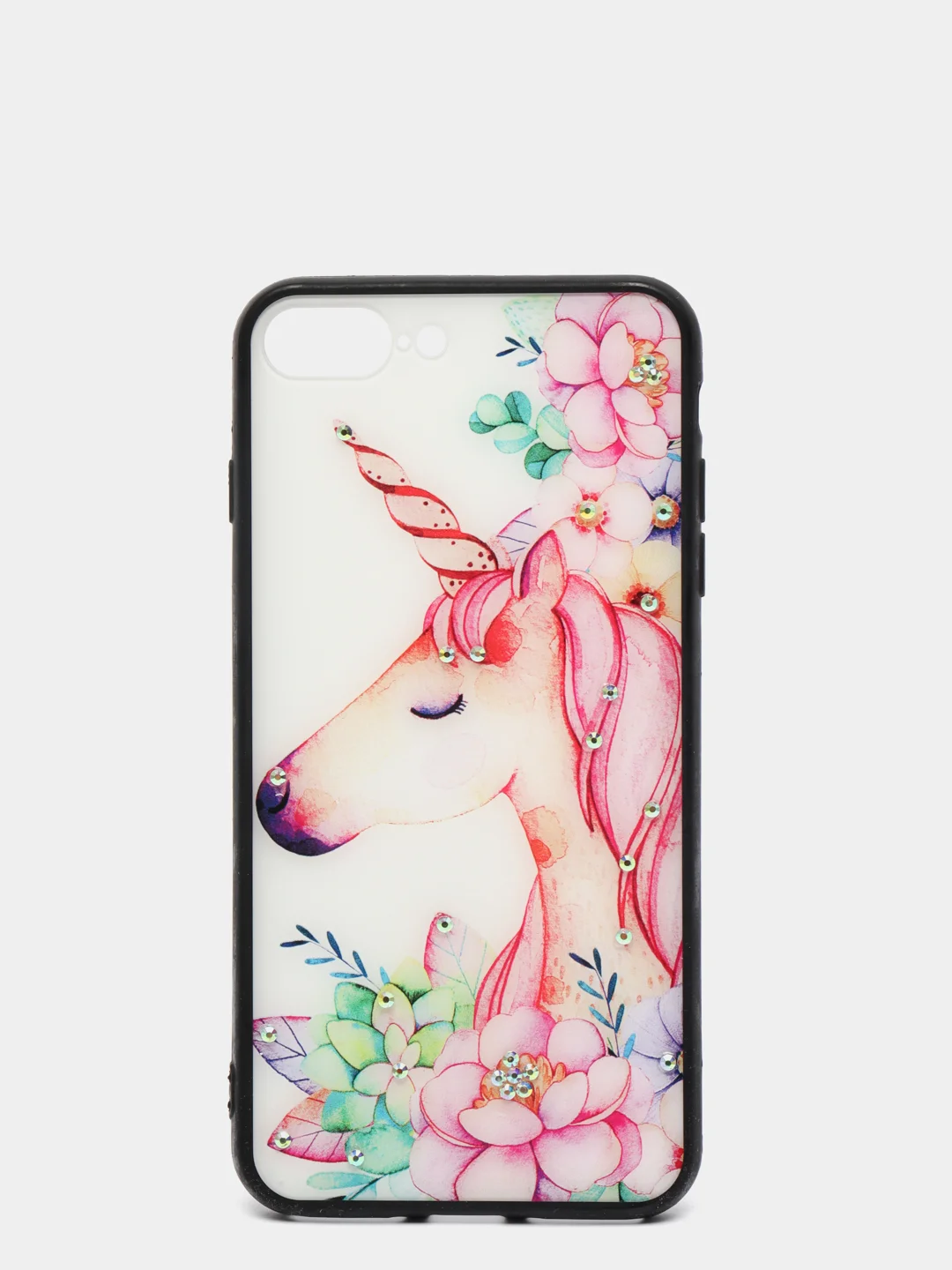 Кораллово-розовый чехол с рисунком для iPhone 7 Plus, 8 Plus