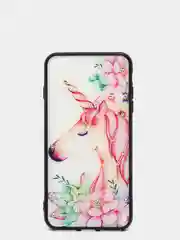 Кораллово-розовый чехол с рисунком для iPhone 7 Plus, 8 Plus