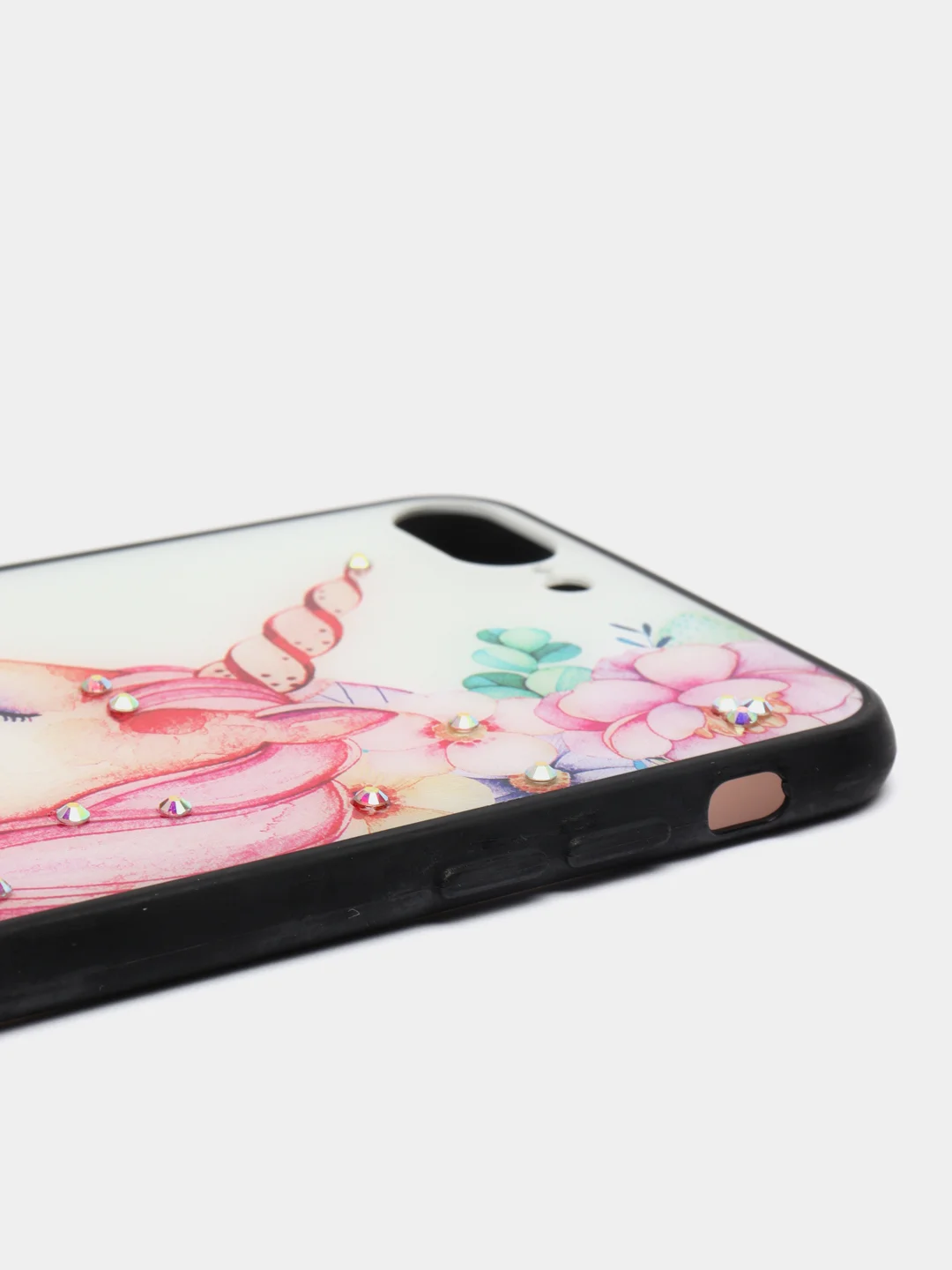 Кораллово-розовый чехол с рисунком для iPhone 7 Plus, 8 Plus