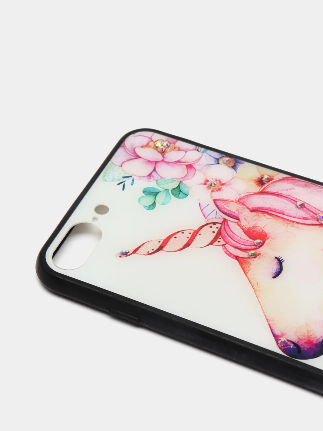 Кораллово-розовый чехол с рисунком для iPhone 7 Plus, 8 Plus