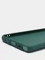Тёмно-зелёный чехол Samsung Galaxy Note 10 Lite, Галакси Нот 10 Лайт силиконовый с цветными кнопками