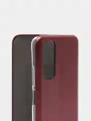 Бордовый чехол-книжка для Redmi Note 11 / Note 11S