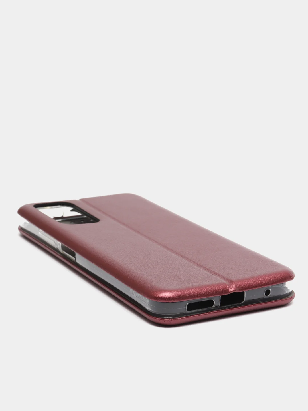 Бордовый чехол-книжка для Redmi Note 11 / Note 11S