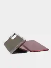 Бордовый чехол-книжка для Redmi Note 11 / Note 11S