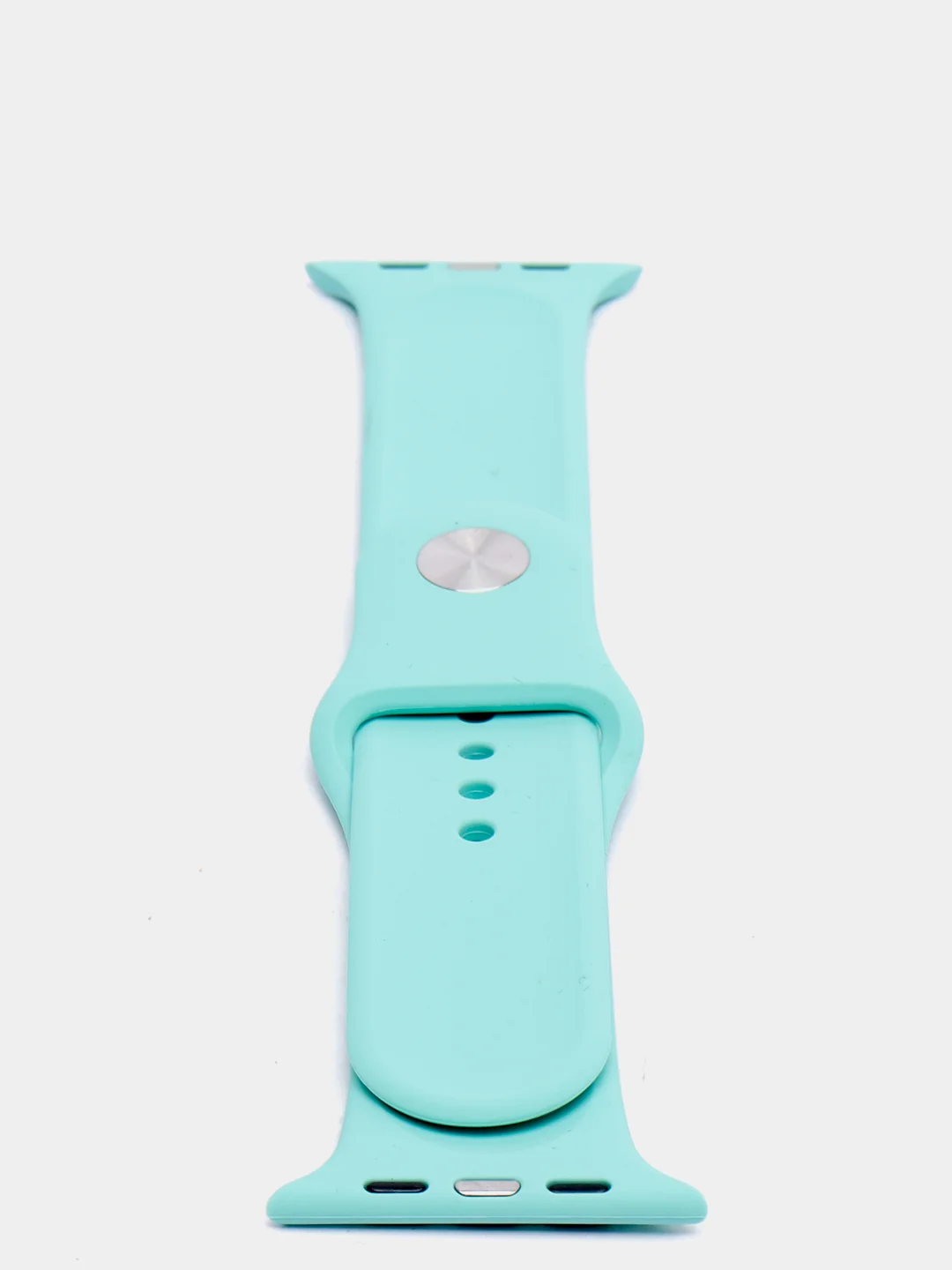 Бирюзовый силиконовый ремешок для Apple Watch 3, 4, 5, 6, 7 SE на 38/40 и 42/44