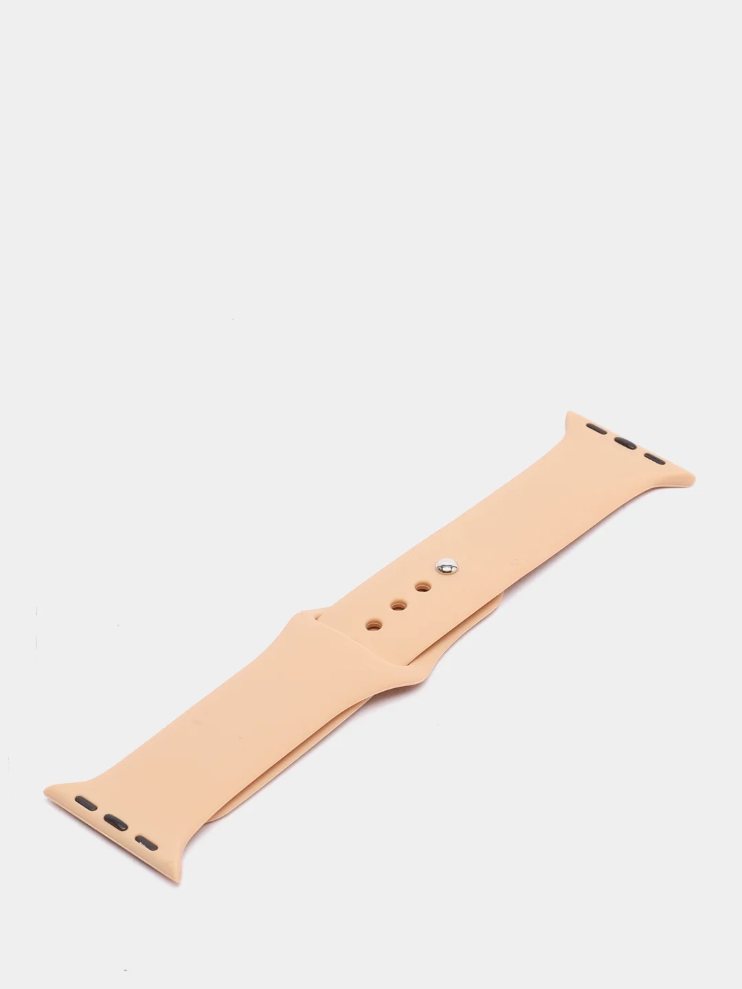 Бежевый силиконовый ремешок для Apple Watch 3, 4, 5, 6, 7 SE на 38/40 и 42/44