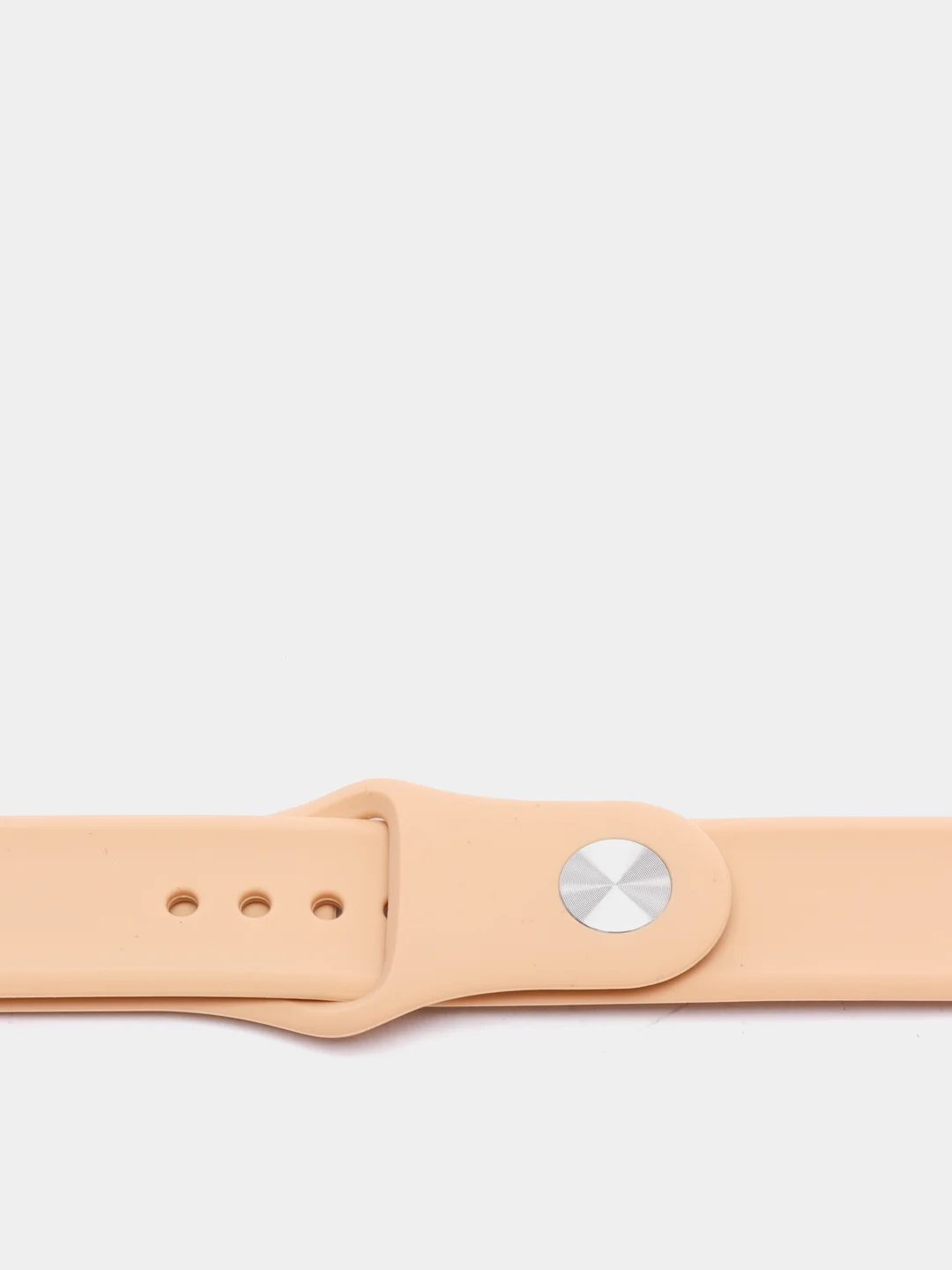 Бежевый силиконовый ремешок для Apple Watch 3, 4, 5, 6, 7 SE на 38/40 и 42/44