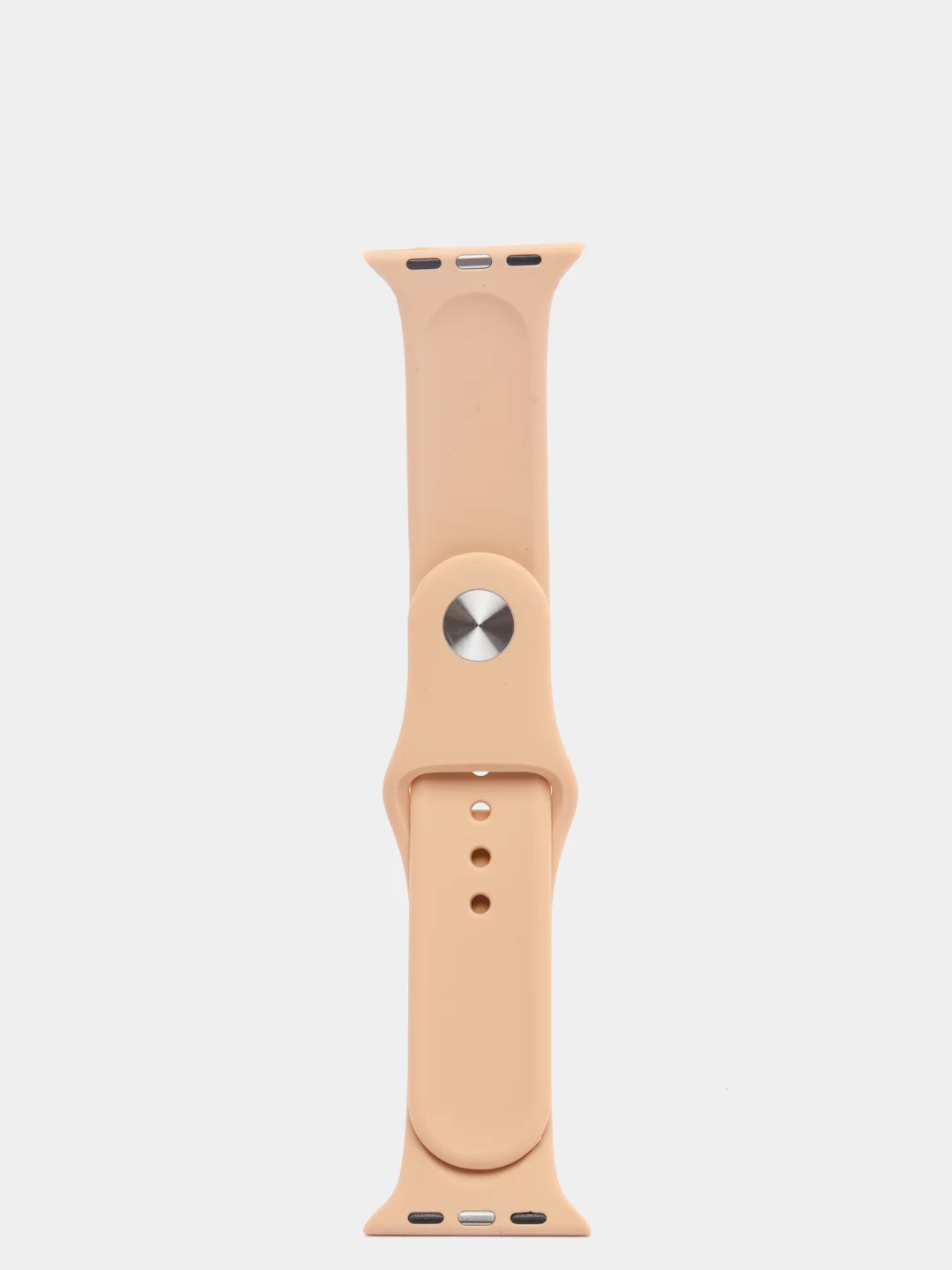 Бежевый силиконовый ремешок для Apple Watch 3, 4, 5, 6, 7 SE на 38/40 и 42/44