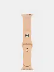 Бежевый силиконовый ремешок для Apple Watch 3, 4, 5, 6, 7 SE на 38/40 и 42/44