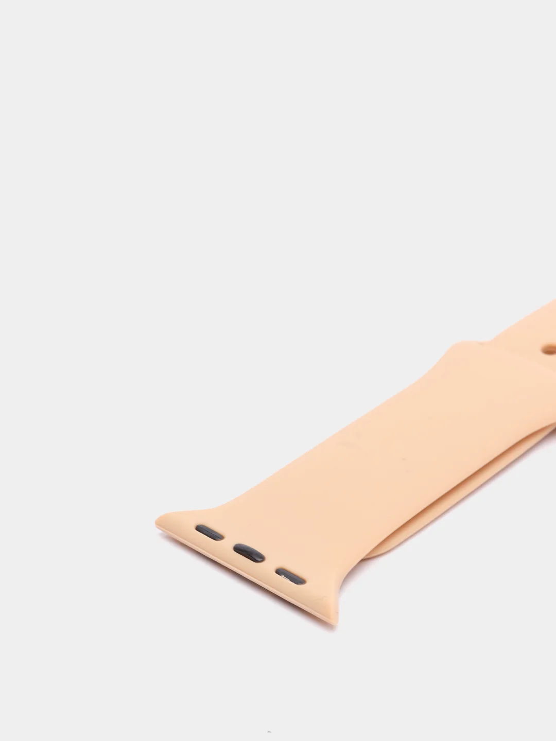 Бежевый силиконовый ремешок для Apple Watch 3, 4, 5, 6, 7 SE на 38/40 и 42/44