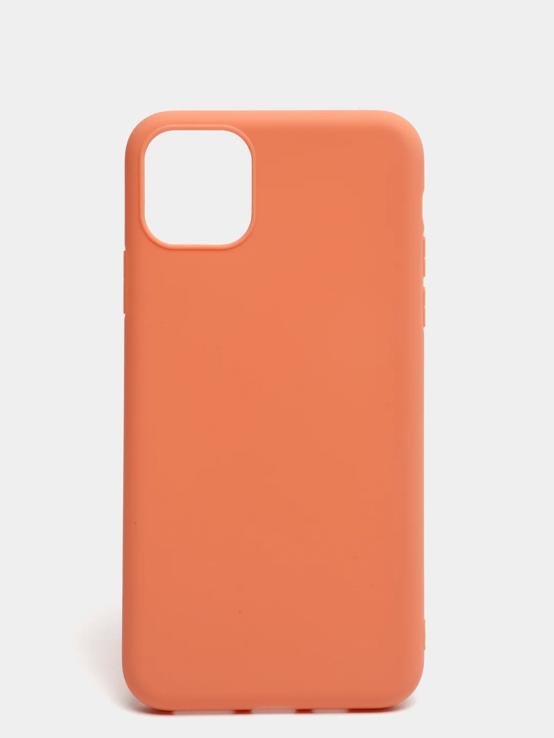 Коралловый чехол для Apple iPhone 11 Pro Max силиконовый, матовый, однотонный