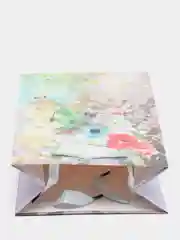 Фиолетовый подарочный пакет