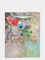 Фиолетовый подарочный пакет