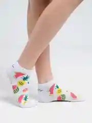 Белый носки женские с принтом, 36-40