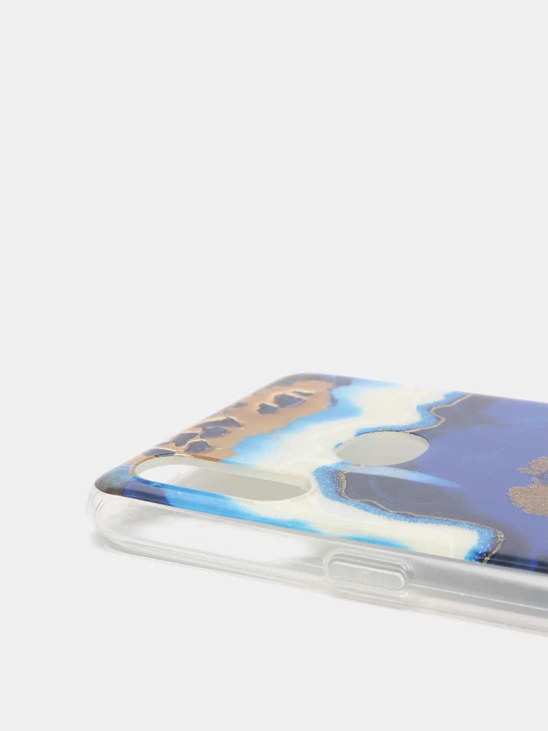 Золотой чехол Samsung Galaxy A10s, Самсунг Галакси А10с силиконовый с мраморным рисунком
