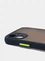 Темно-синий iphone 11, Айфон 11 чехол матовый с цветными кнопками