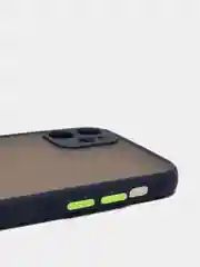 Темно-синий iphone 11, Айфон 11 чехол матовый с цветными кнопками