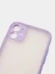 Лавандовый iphone 11, Айфон 11 чехол матовый с цветными кнопками